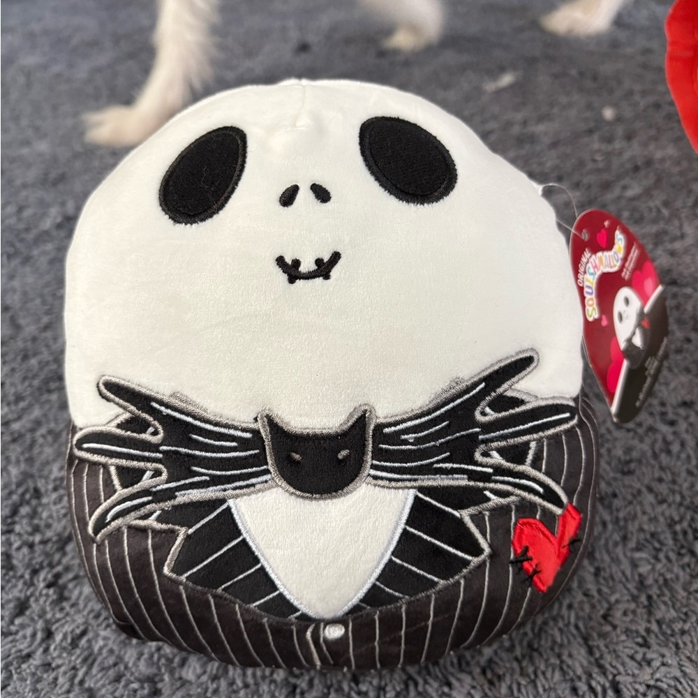 NWT Squishmallow whose name is Jack Skellington